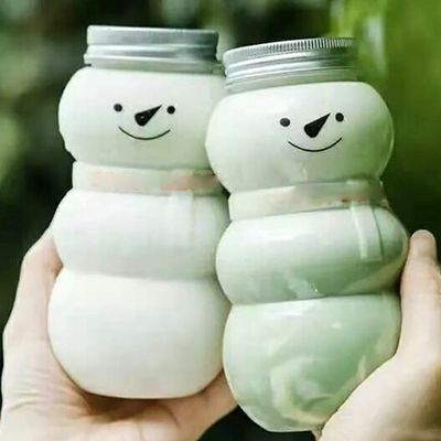Party Occasion Christmas Tree Shaped Water Bottle 500ml 300ml for Milk Tea Coffee
