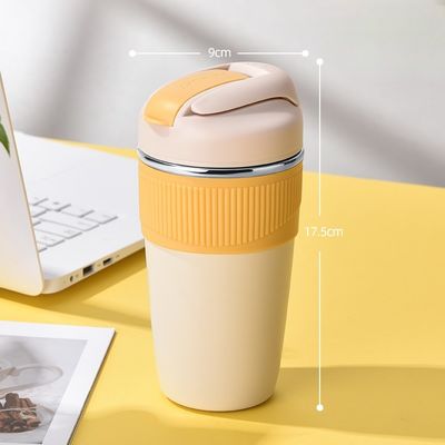 Custom Logo 350ml 480ml 316 Stainless Steel Water Bottle with Silicone Cover and Straw