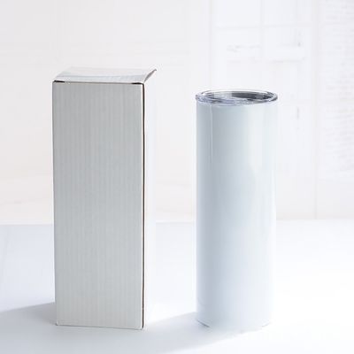 20oz/30oz Customized Color Sublimation Blank Stainless Steel Skinny Straight Tumbler Cups With Straw