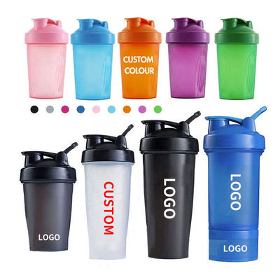 700ml Tritan Plastic Shaker Cup with Stainless Ball and Handle Custom Logo Printing