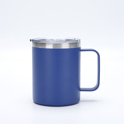 Sustainable 12oz Metal 304 Stainless Steel Hot Travel Coffee Mug With Handle for Party