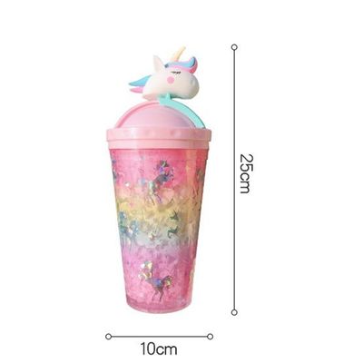 Back to School Water Bottle Newest Double Wall Plastic Tumbler with Straw and Lid