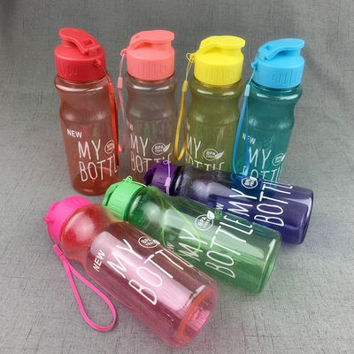 Self-driving Travel 500ml BPA Free Water Bottle with Leakproof Cap and Clear Material