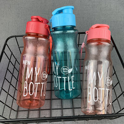 10 Colors Unisex Classic School Clear Plastic Water Bottles for Camping PC Gradient