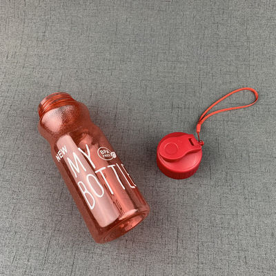 10 Colors Unisex Classic School Clear Plastic Water Bottles for Camping PC Gradient