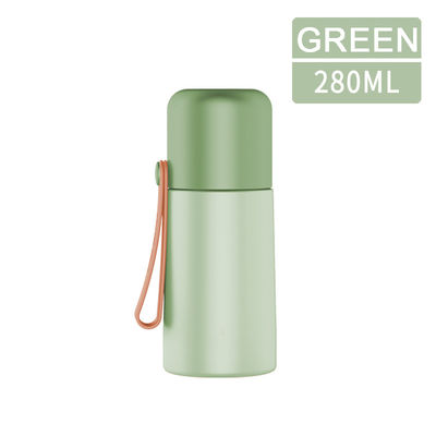280ml/500ml 304Stainless Steel Simple Portable Mini Bullet Thermos Bottle With Rope