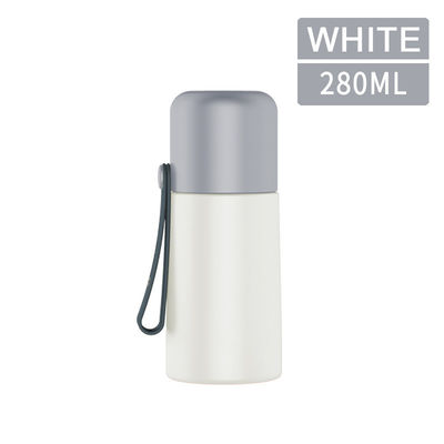 280ml/500ml 304Stainless Steel Simple Portable Mini Bullet Thermos Bottle With Rope