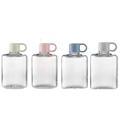 Customized Logo Acceptable 500ML 360ML Rectangle Shape Square Water Bottles for Outdoor Sports