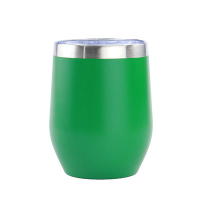 12oz 304 Stainless Steel Cup Color Powder-coated Leakproof Double-wall Portable Student Insulated Cup With Lid