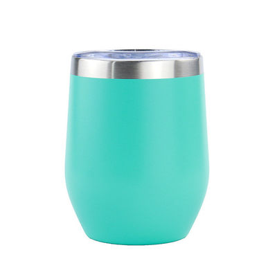 12oz 304 Stainless Steel Cup Color Powder-coated Leakproof Double-wall Portable Student Insulated Cup With Lid