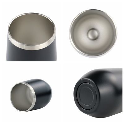12oz 304 Stainless Steel Cup Color Powder-coated Leakproof Double-wall Portable Student Insulated Cup With Lid