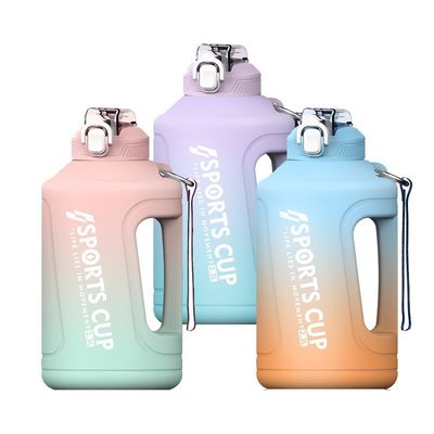 Durable Large Capacity 2300 ML 3800 ML Sports Water Bottle with Scrub Gradient Design