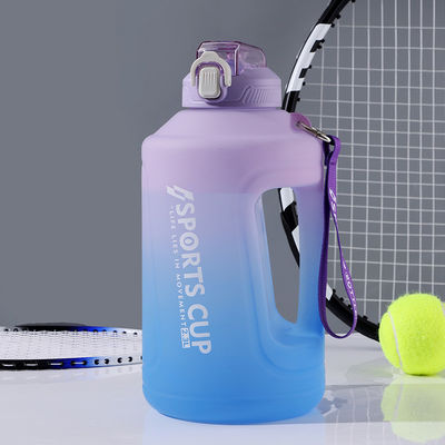 Durable Large Capacity 2300 ML 3800 ML Sports Water Bottle with Scrub Gradient Design