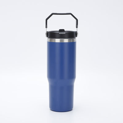 Custom Pattern 30oz Bullet Water Bottle with Vacuum Insulation and Straw Included