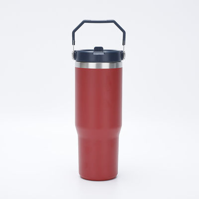 Custom Pattern 30oz Bullet Water Bottle with Vacuum Insulation and Straw Included