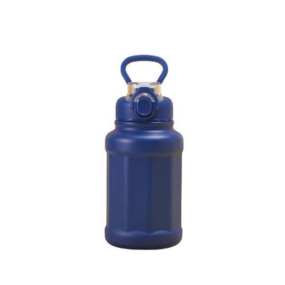 Outdoor Sports Stainless Steel Vacuum Thermos Cup with 700ml Large Capacity and Straw