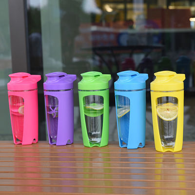 Portable Shake Cup with Custom Logo Health Fitness Fruit Color Plastic Salad Shaker