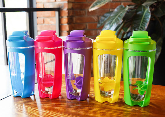 Portable Shake Cup with Custom Logo Health Fitness Fruit Color Plastic Salad Shaker