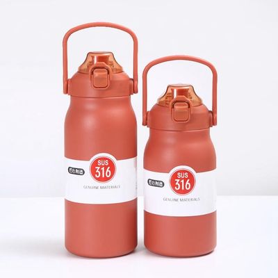 Portable Bouncing Cap Water Bottle for Outdoor Activities Made of 304 Stainless Steel
