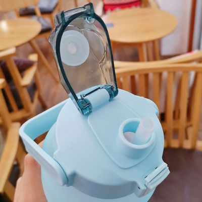 Gradient Color Large Capacity Frosted Water Cup Straw Cup Ideal for Outdoor Adventures