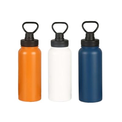 Direct Portable Stainless Steel Vacuum Insulated Sport Bottles 1000 ml with Handles