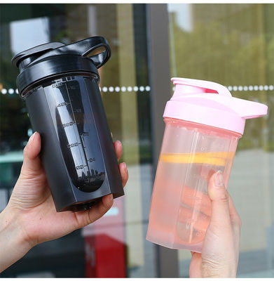 Stocked Protein Powder Portable Shake Cup with Direct Drinking Method and Metal Ball