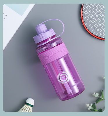 Unisex Direct Drinking 1000ml BPA Free Tritan Motivational Gym Plastic Water Bottle with Time Marker