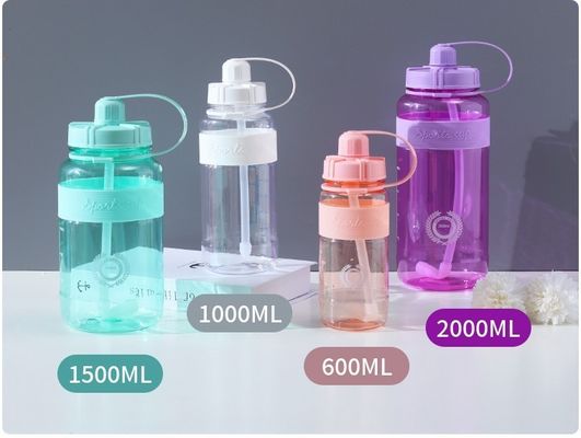 Unisex Direct Drinking 1000ml BPA Free Tritan Motivational Gym Plastic Water Bottle with Time Marker