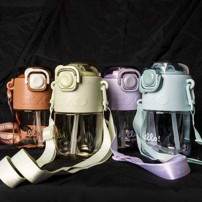 Plastic Water Bottle for Outdoor and Indoor Activities Large Capacity Back Strap