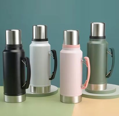1L Water Bottle Outdoor Climbing Camping Insulated Leakproof Stainless Steel Thermos