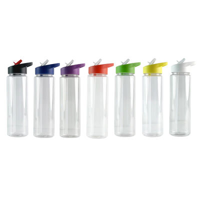 Outdoor Activity Essential 750ml AS/SK Material Plastic Water Bottle with Flip Straw