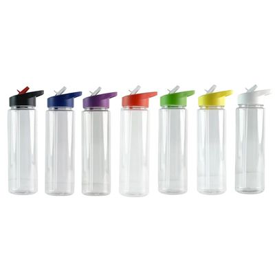 750ml Transparent Plastic Sports Travel Water Bottle for Boiling Water Transparent