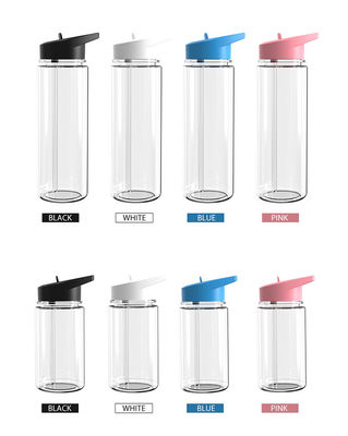 750ml Transparent Plastic Sports Travel Water Bottle for Boiling Water Transparent