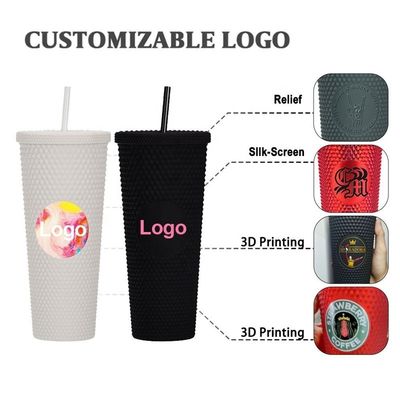 Country Design Style 24oz Diamond Studded Tumbler Double Walled Radiant Water Bottle