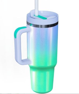 Customized Color 40oz capacity Stainless Steel Travel Tumbler With Handle For On-the-go