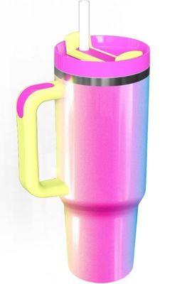 Customized Color 40oz capacity Stainless Steel Travel Tumbler With Handle For On-the-go