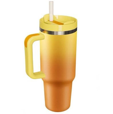 Customized Color 40oz capacity Stainless Steel Travel Tumbler With Handle For On-the-go