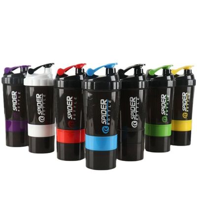 Unisex Custom Logo 500ml Bpa Free Shaker Bottle PP Milk Shake Cup Protein Powder Fitness Gym Sports Water Bottle With Mixing Ball