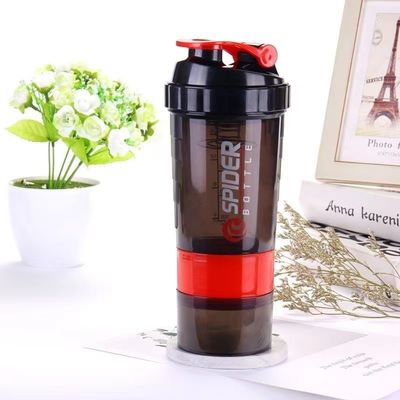 Unisex Custom Logo 500ml Bpa Free Shaker Bottle PP Milk Shake Cup Protein Powder Fitness Gym Sports Water Bottle With Mixing Ball