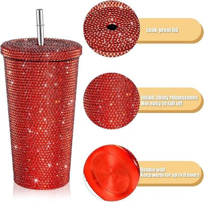 500ml/750ml Tumbler Customized Color Double Insulated Stainless Steel Outdoor Travel Bottle With Straws