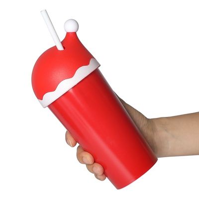 20 OZ Christmas Coffee Mugs 600ML Luxury Custom Logo Novelty Straw Cup For Christmas