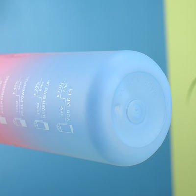 32Oz 1000ML Motivational Sports Water Bottle With Flow Flip Top Leak Proof Lid Portable