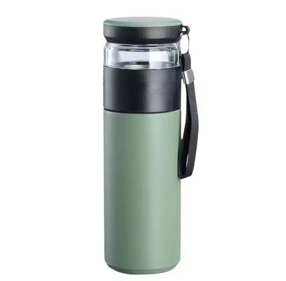 500ml Separation Filter Stainless Steel Vacuum Glass Bottle Insulated Portable Teacup