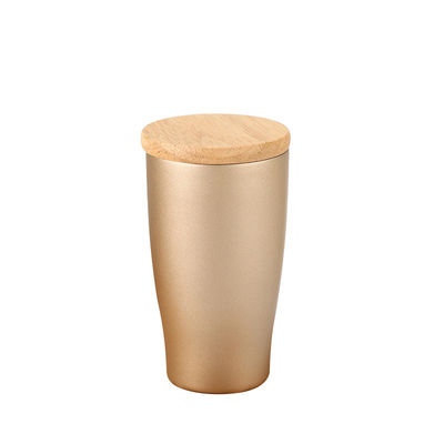 Stainless Steel Color Custom 350ml BPA Free Vacuum Tumbler With Bamboo Lid Accpectable OEM