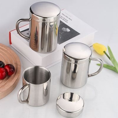 Customizable 304 Stainless Steel Water Bottle With Handle And Lid 210ml/300ml/400ml Direct