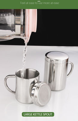 Customizable 304 Stainless Steel Water Bottle With Handle And Lid 210ml/300ml/400ml Direct