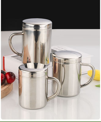 Customizable 304 Stainless Steel Water Bottle With Handle And Lid 210ml/300ml/400ml Direct