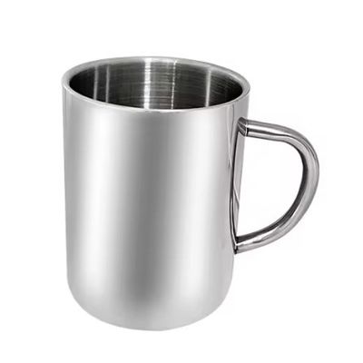 304 Stainless Steel Coffee Mug Eco-friendly Travel Tumbler Drinking Cup With HANDGRIP