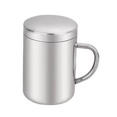 304 Stainless Steel Coffee Mug Eco-friendly Travel Tumbler Drinking Cup With HANDGRIP