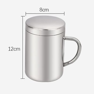 300ml 400ml Double Wall Stainless Steel Beer Mug with Custom Printing Logo and Handle